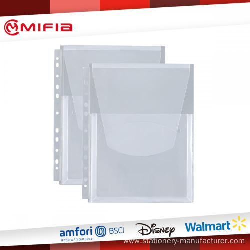 11-Hole Sheet Protector for Binders with Turn-in Flap